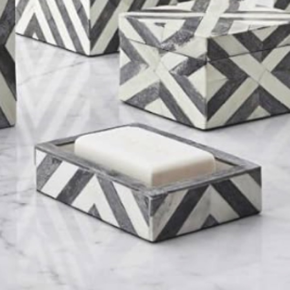 Kassatex Geometric Bristol Soap Dish/Tray